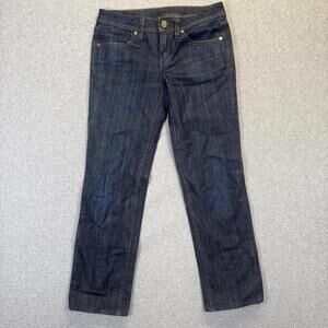 Tory Burch Women's Size 25 Cropped Jeans Medium Wash Blue Ankle Length
